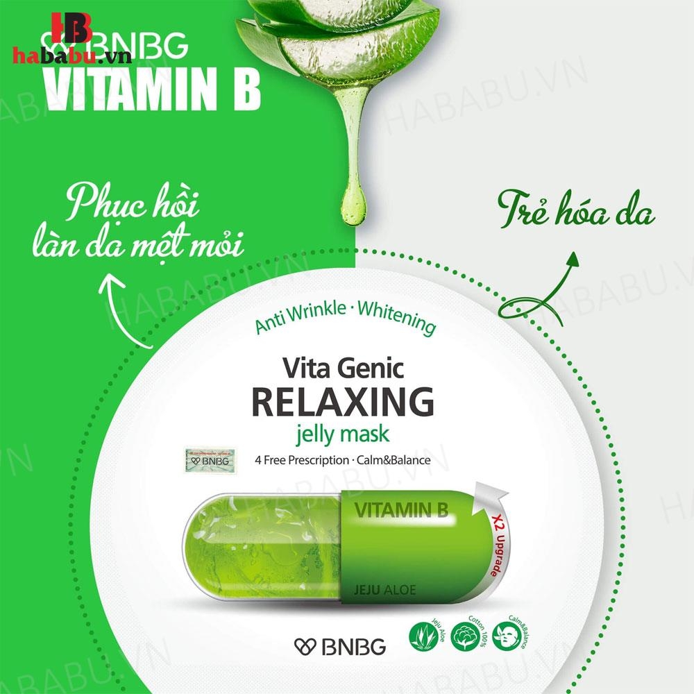 Mặt nạ Banobagi Genic Jelly Mask Vitamin B set 10 miếng chính hãng