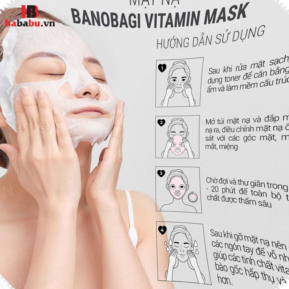 Mặt nạ Banobagi Genic Jelly Mask Vitamin B set 10 miếng chính hãng