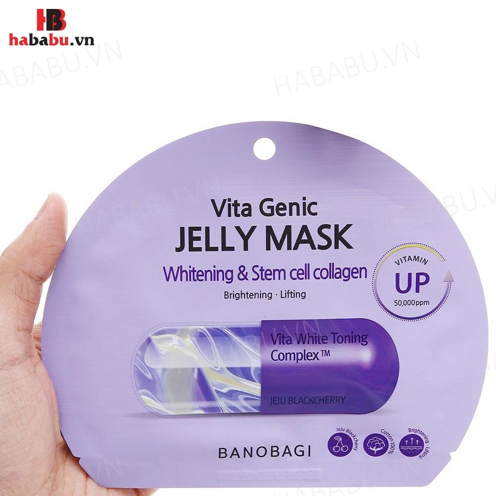 Mặt nạ Banobagi Genic Mask Whitening Collagen set 10 miếng chính hãng