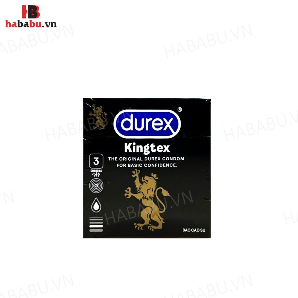 Bao cao su siêu mỏng Durex Kingtex hộp 3 chiếc chính hãng