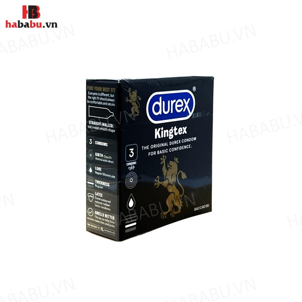 Bao cao su siêu mỏng Durex Kingtex hộp 3 chiếc chính hãng