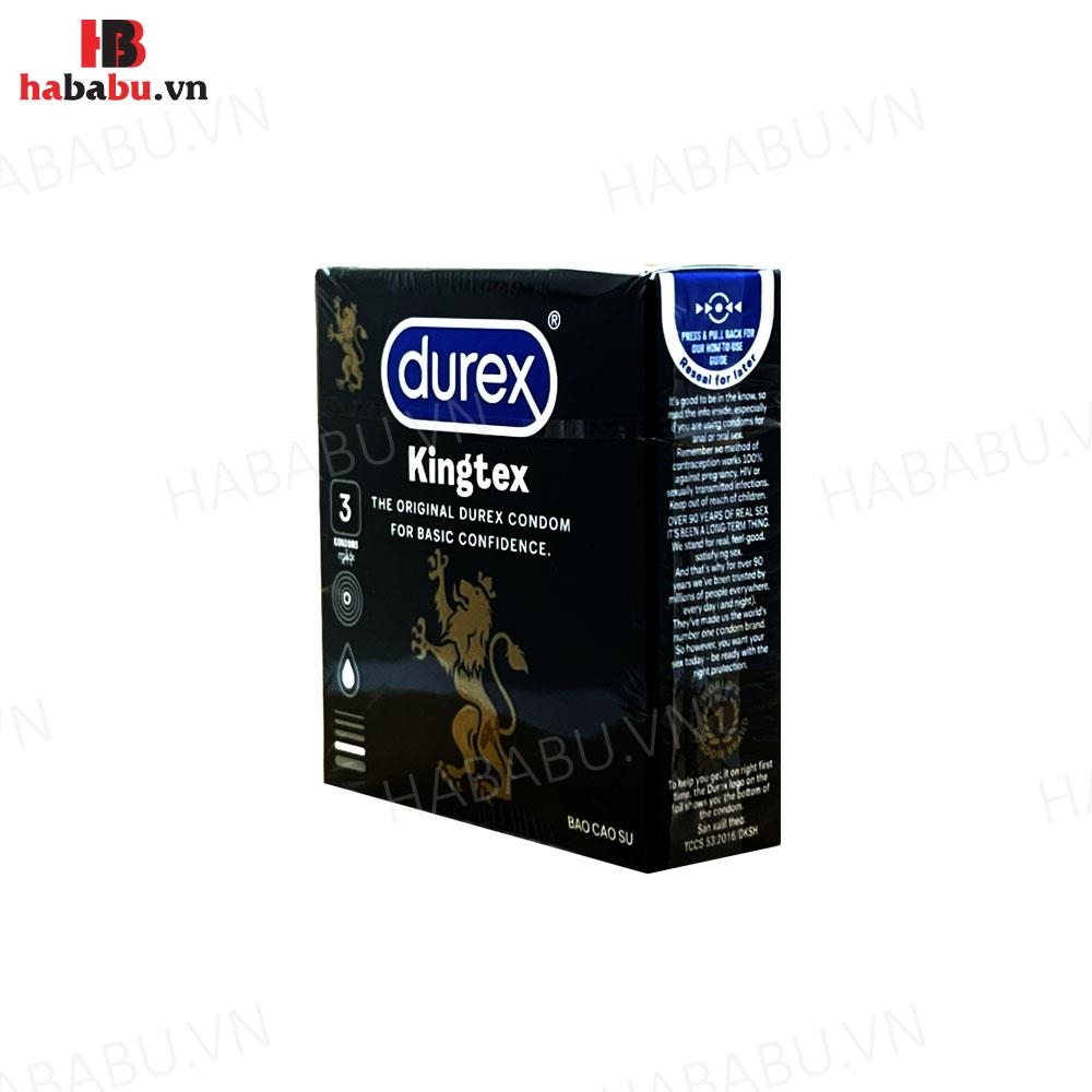 Bao cao su siêu mỏng Durex Kingtex hộp 3 chiếc chính hãng