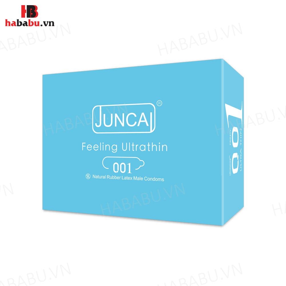 Bao cao su Juncai Frosty hộp 10 chiếc kéo dài thời gian chính hãng