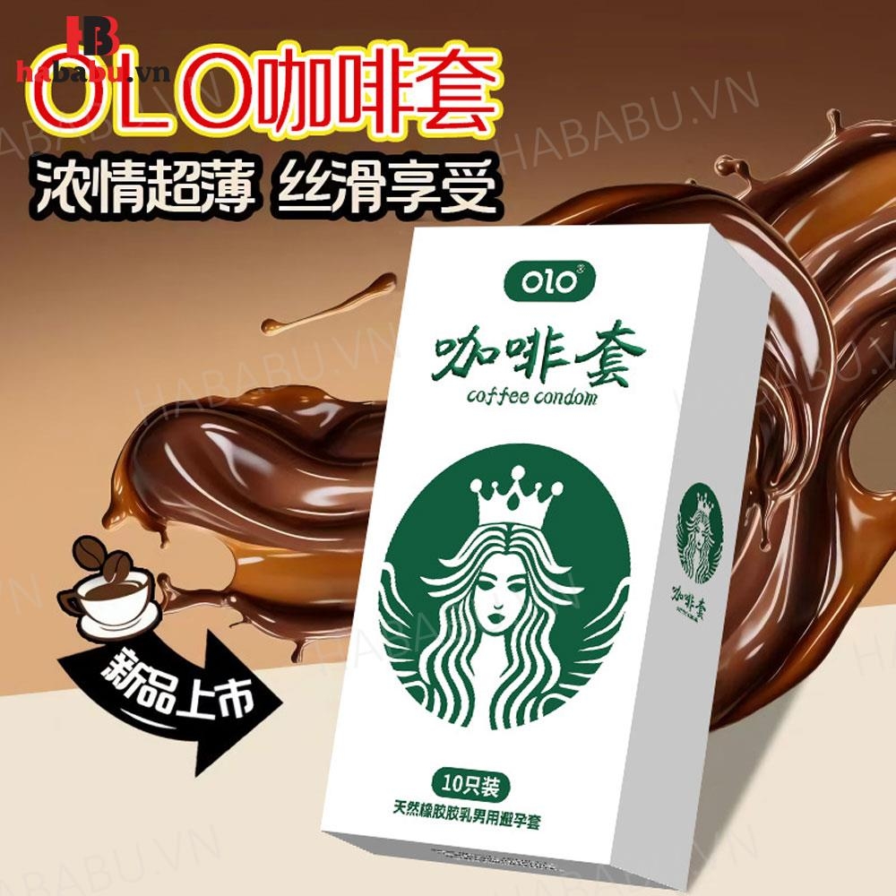 Bao cao su Olo Coffee Starbucks hộp 10 chiếc siêu mỏng chính hãng