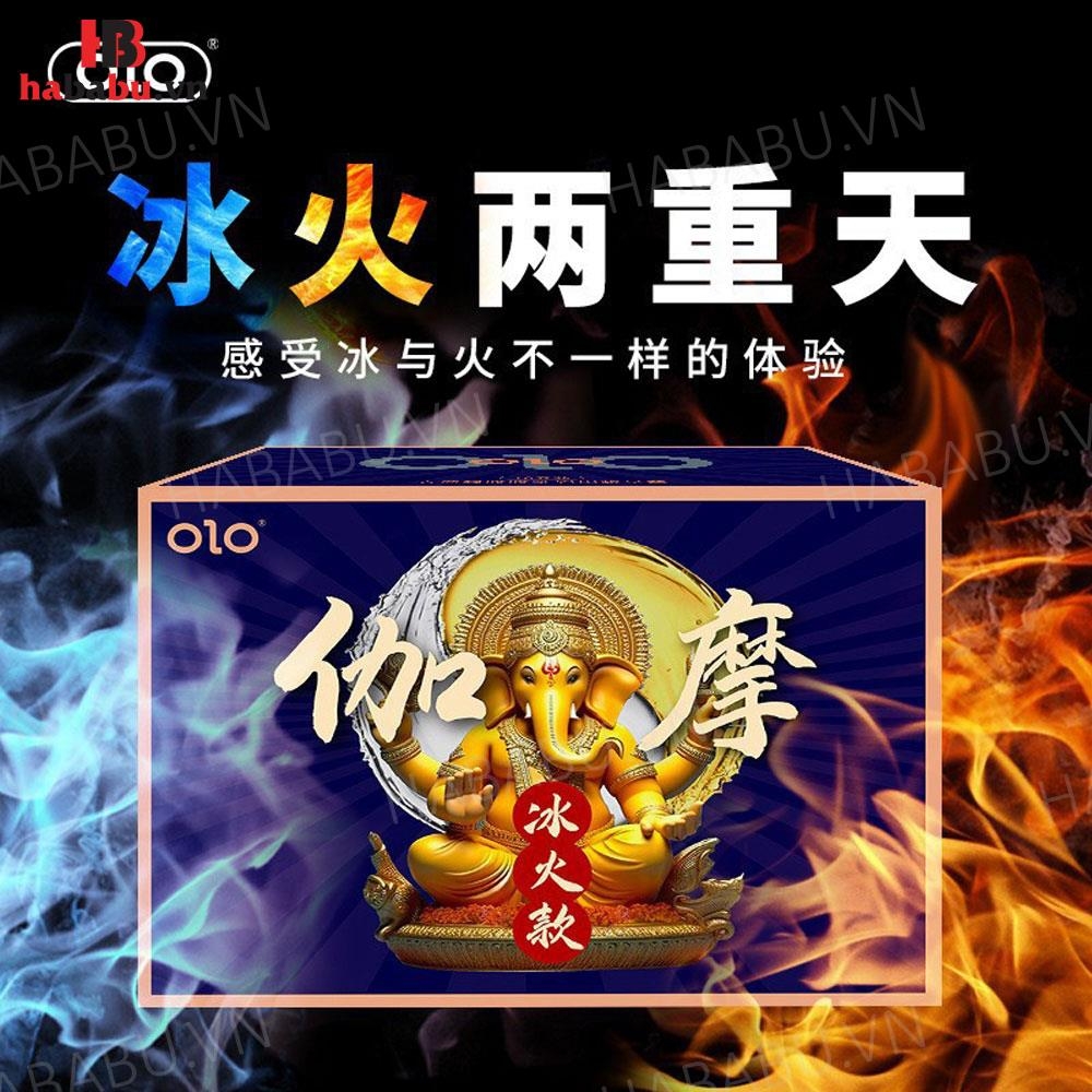 Bao cao su Olo Gama Voi Xanh kéo dài thời gian hộp 10 chiếc chính hãng