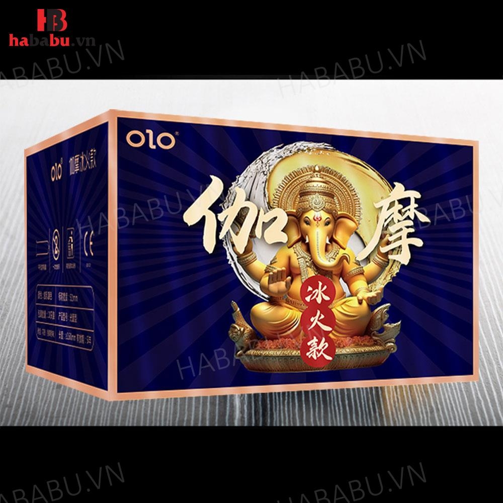 Bao cao su Olo Gama Voi Xanh kéo dài thời gian hộp 10 chiếc chính hãng