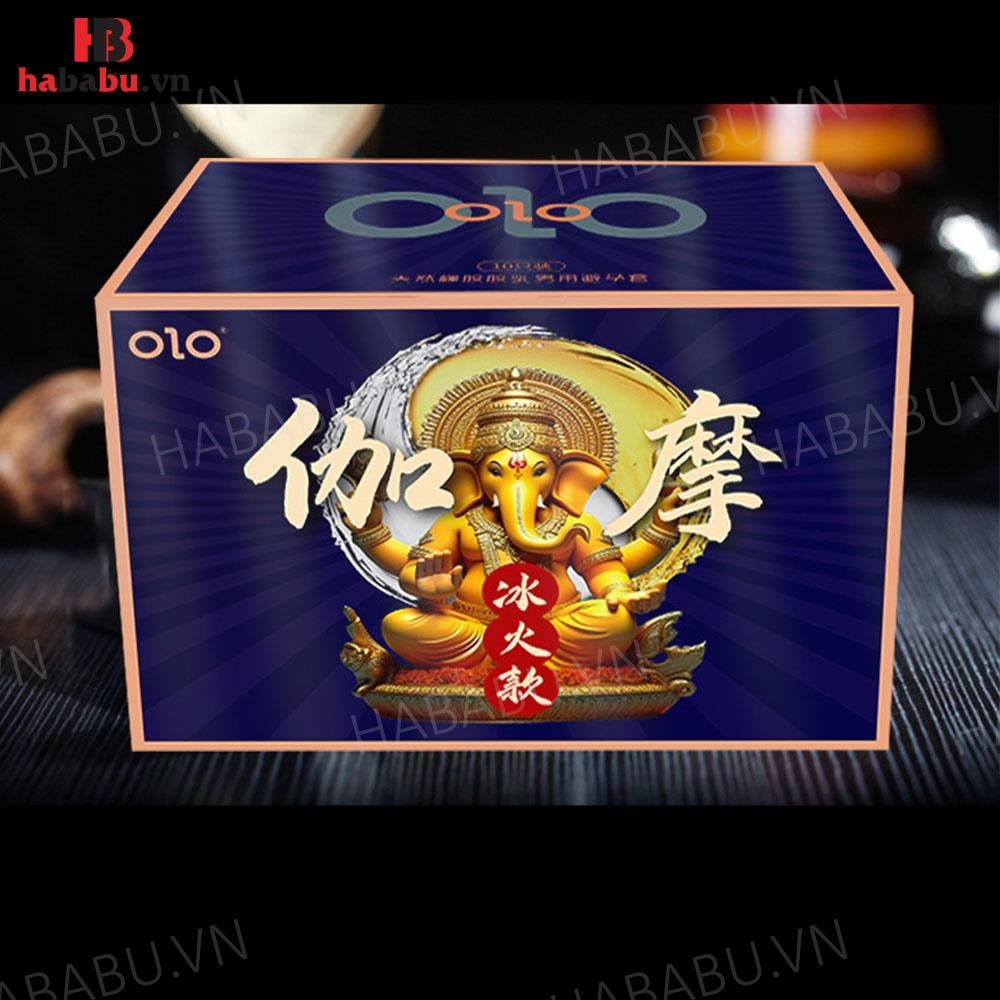 Bao cao su Olo Gama Voi Xanh kéo dài thời gian hộp 10 chiếc chính hãng
