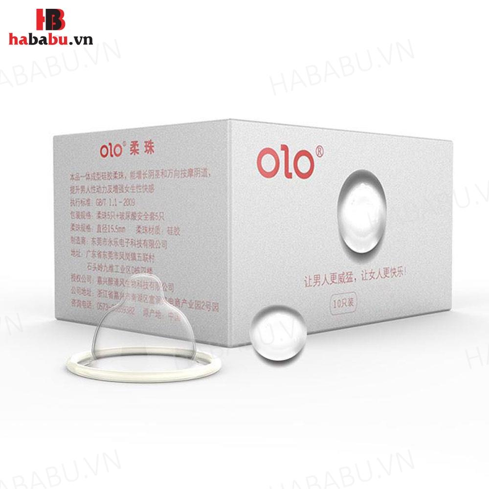 Bao cao su Olo Growth Soft Bead siêu mỏng hộp 10 chiếc chính hãng