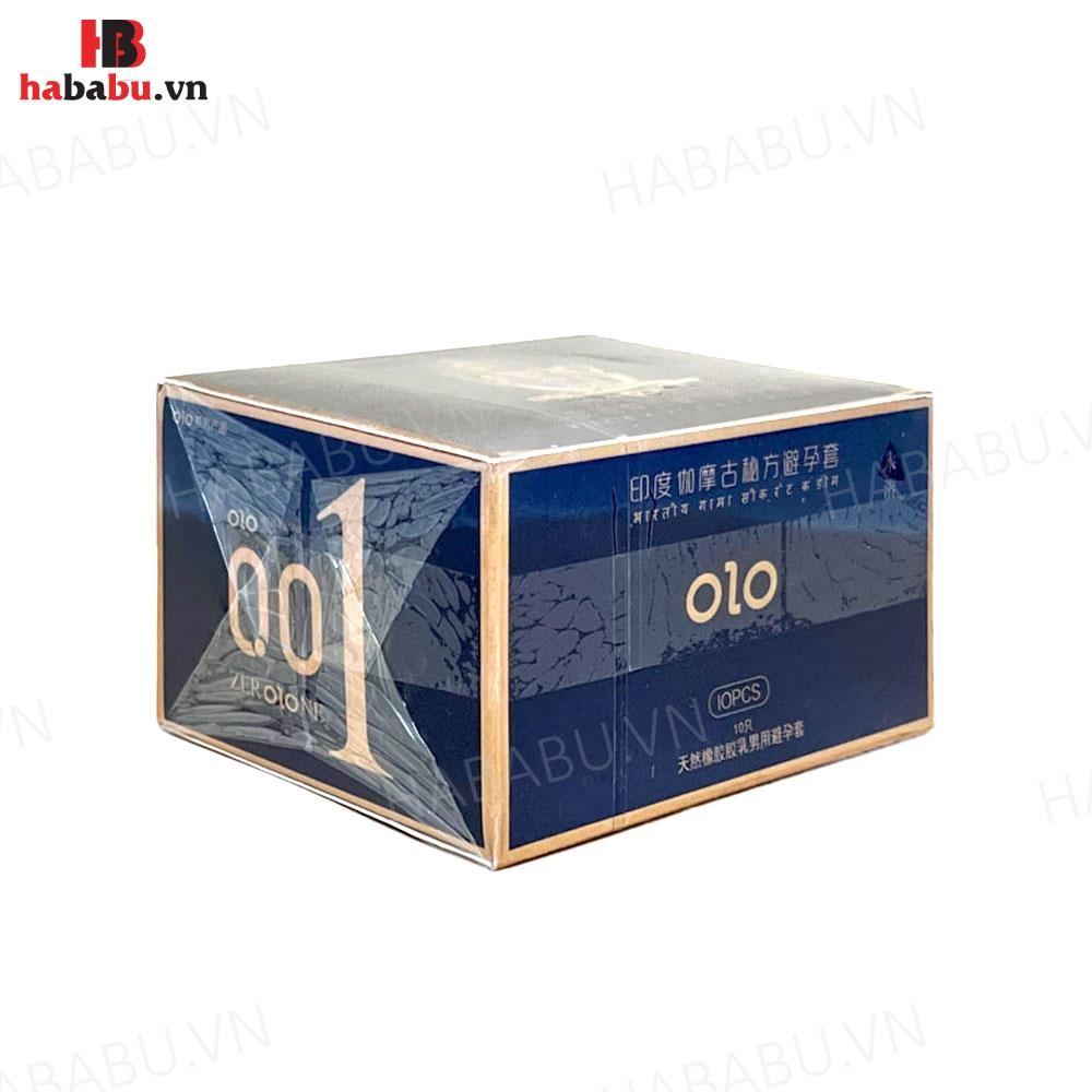 Bao cao su kéo dài thời gian Olo Kama Xanh hộp 10 chiếc chính hãng