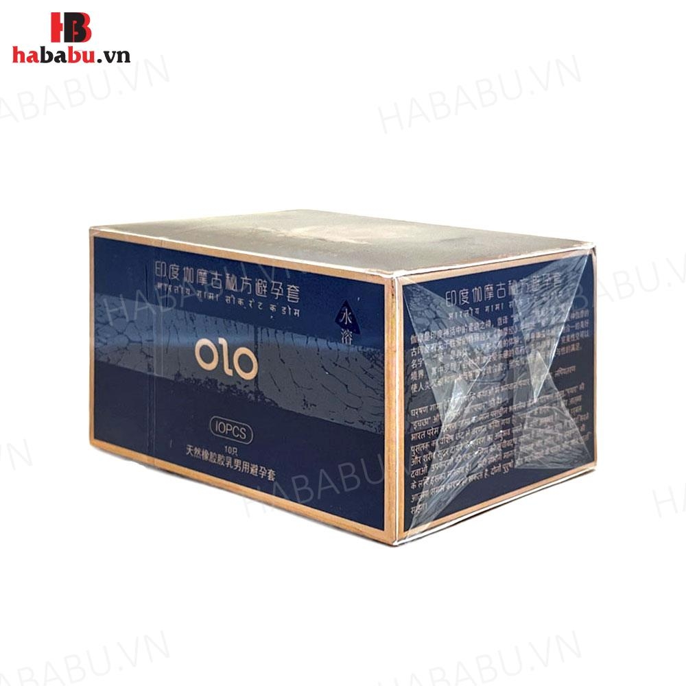 Bao cao su kéo dài thời gian Olo Kama Xanh hộp 10 chiếc chính hãng