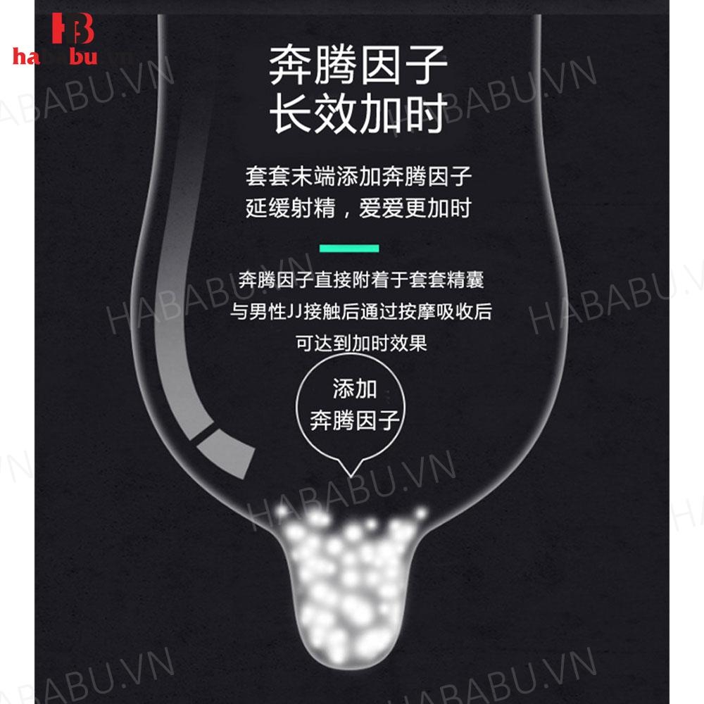 Bao cao su kéo dài thời gian Olo Kama Xanh hộp 10 chiếc chính hãng