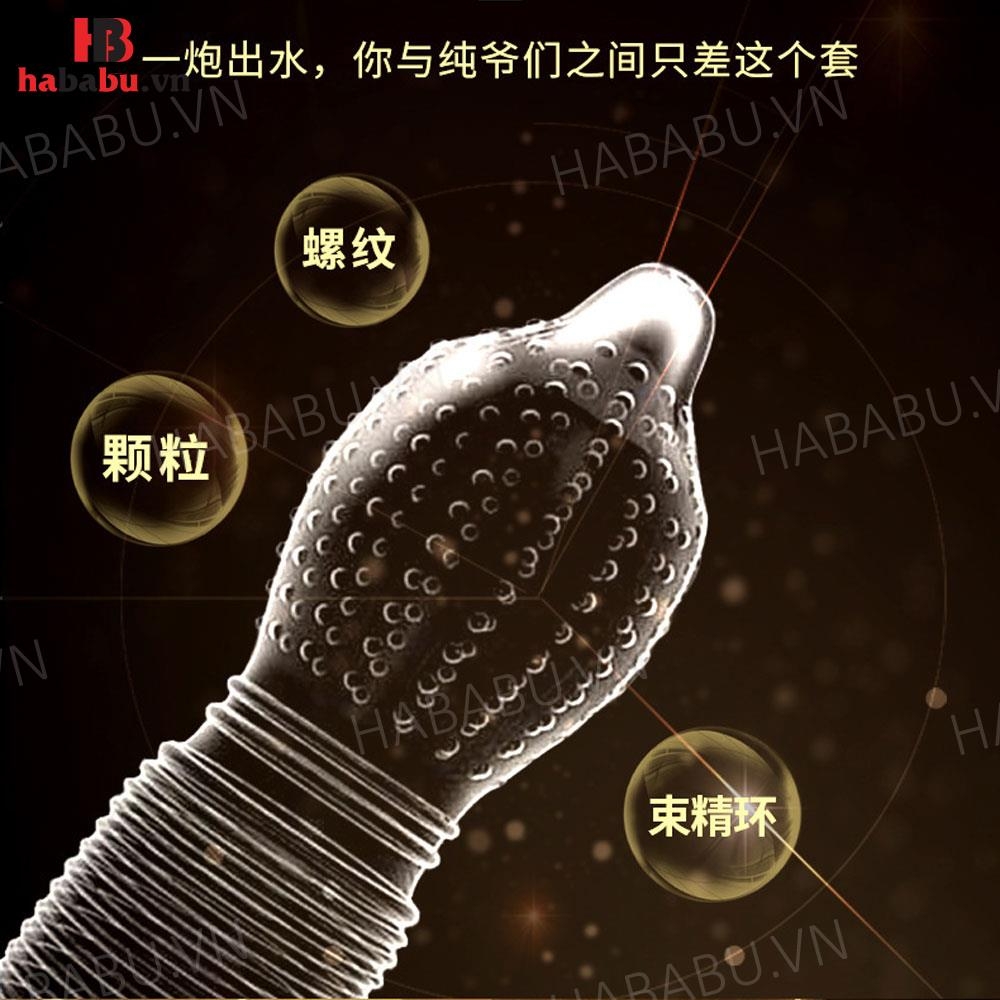 Bao cao su Olo Long Love Dots hộp 10 chiếc kéo dài thời gian chính hãng