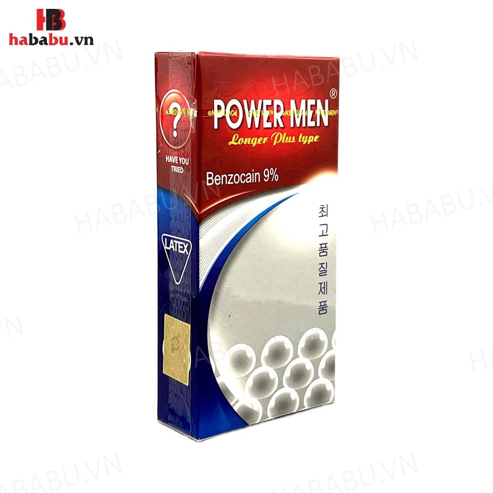 Bao cao su Powermen Ngọc Trai hộp 12 chiếc kéo dài thời gian chính hãng