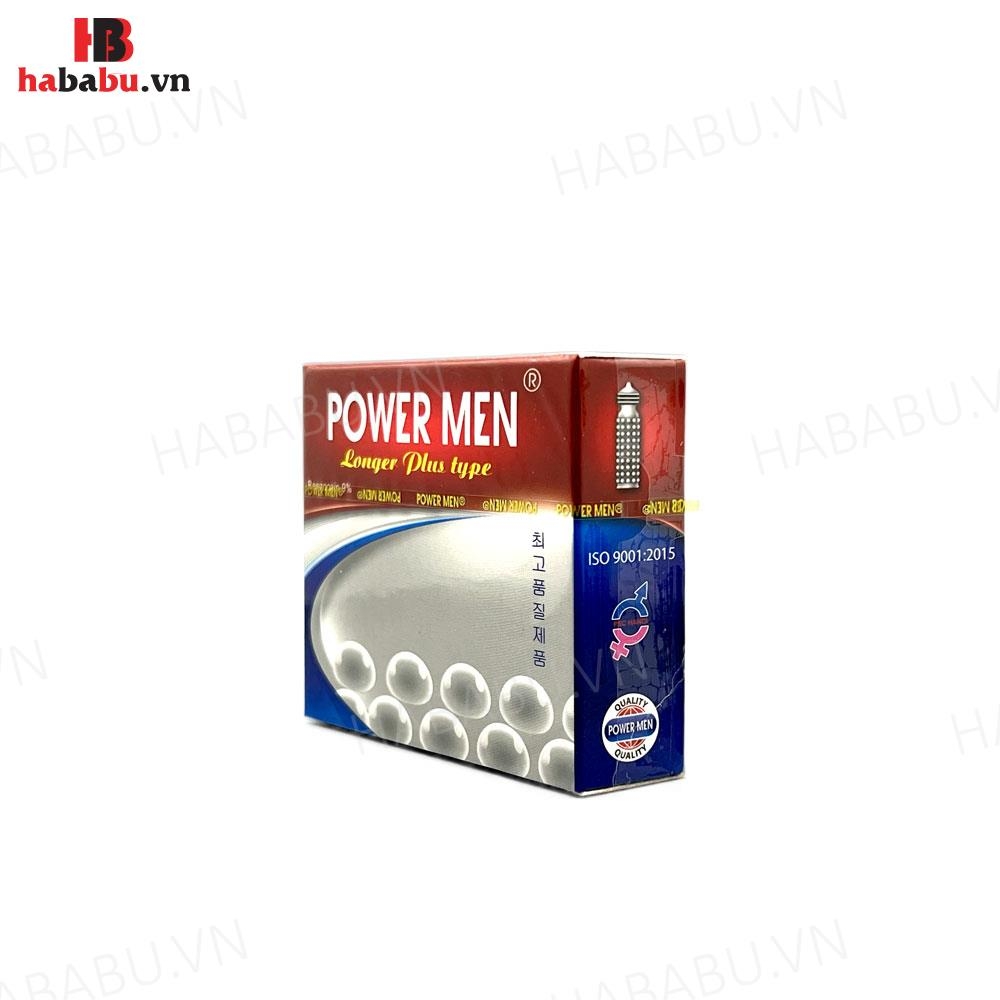 Bao cao su Powermen Ngọc Trai hộp 3 chiếc kéo dài thời gian chính hãng