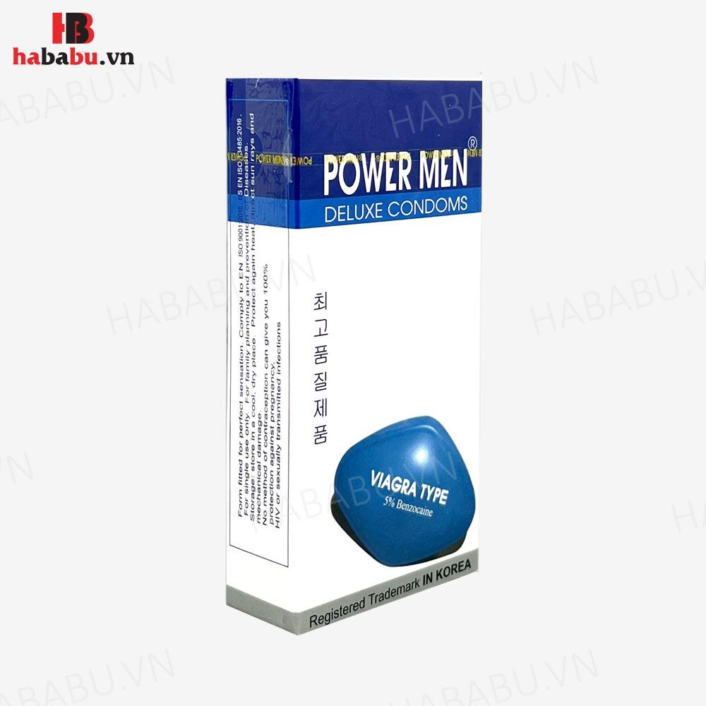 Bao cao su Powermen Viagra hộp 12 chiếc kéo dài thời gian chính hãng