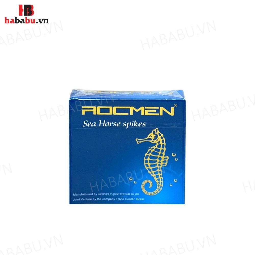 Bao cao su Rocmen Sea Horse Spikes hộp 3 chiếc tăng khoái cảm chính hãng