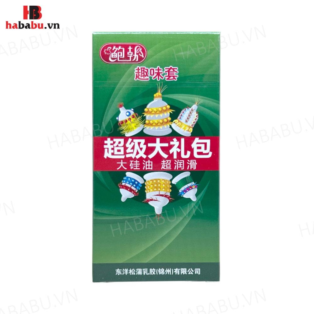 Bao cao su tăng khoái cảm Runbo Extra hộp 6 chiếc chính hãng