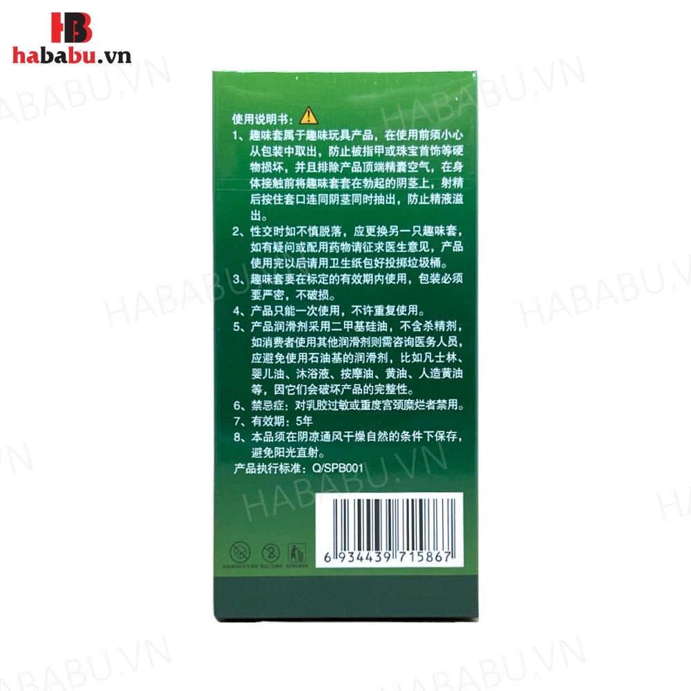 Bao cao su tăng khoái cảm Runbo Extra hộp 6 chiếc chính hãng