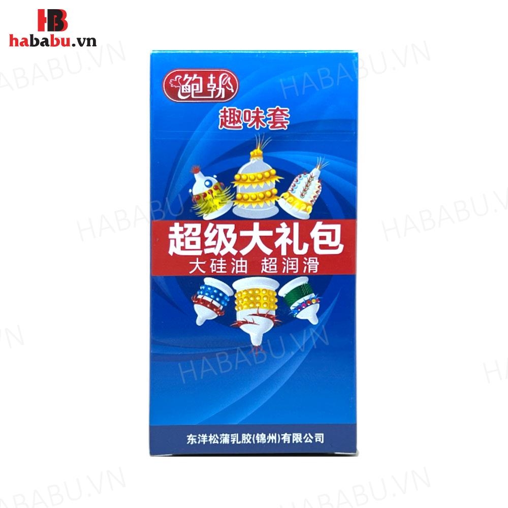 Bao cao su tăng khoái cảm Runbo Extra hộp 6 chiếc chính hãng