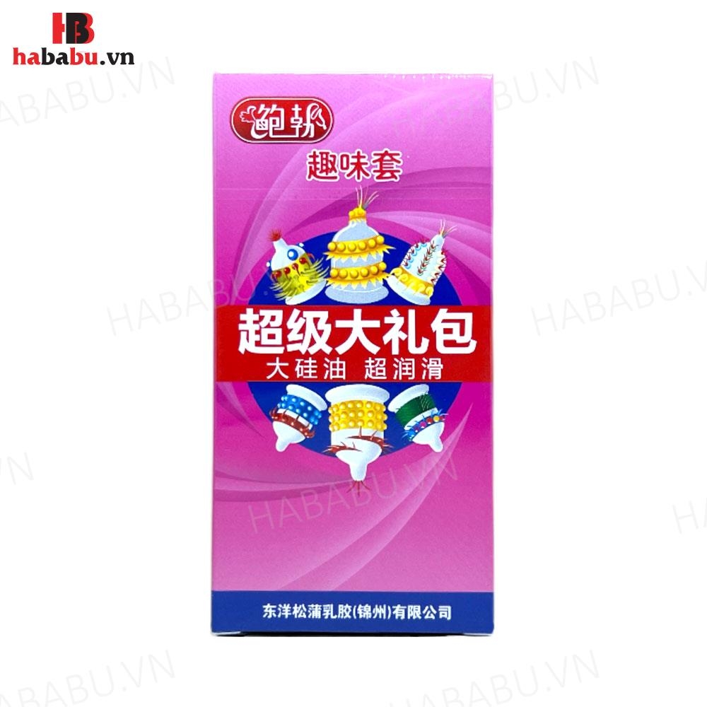 Bao cao su tăng khoái cảm Runbo Extra hộp 6 chiếc chính hãng