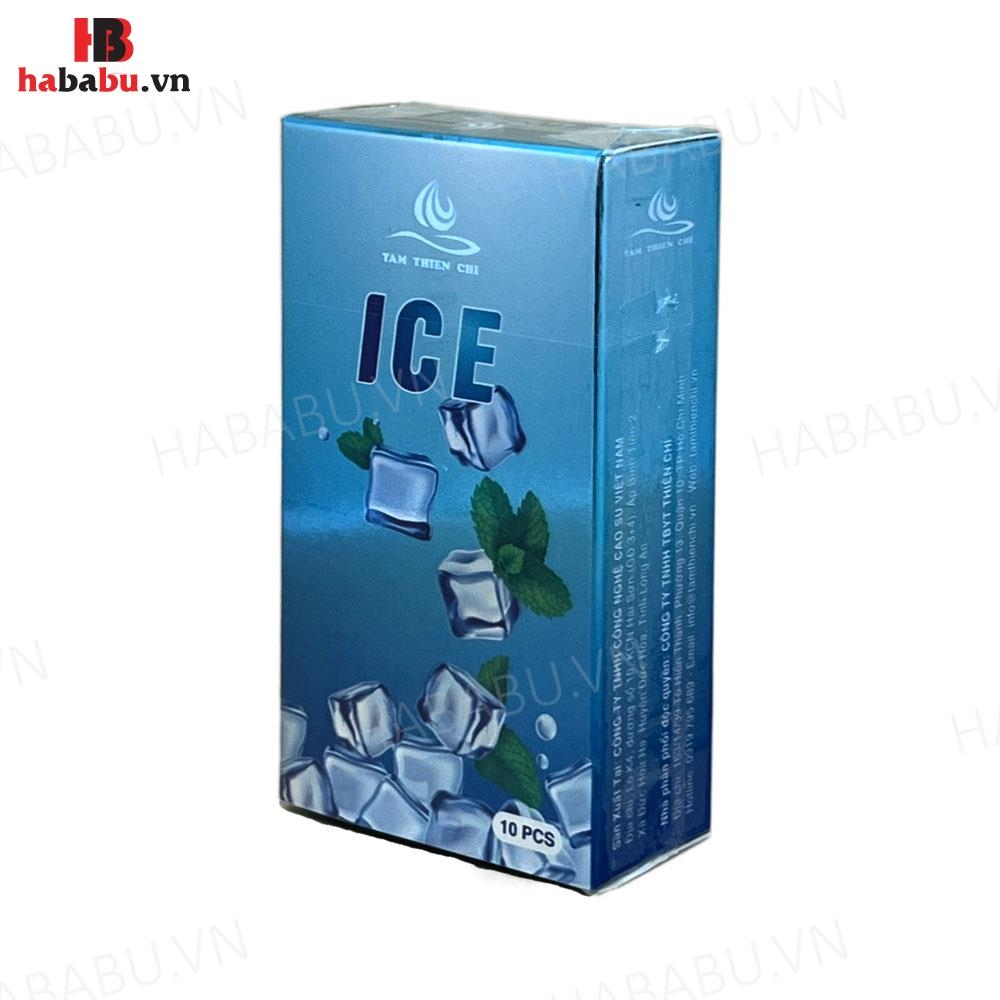 Bao cao su Tâm Thiên Chí  Ice hộp 10 chiếc kéo dài thời gian chính hãng