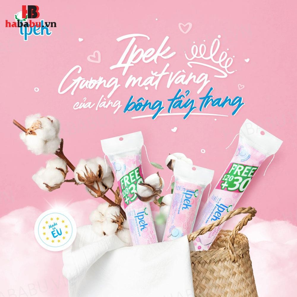 Bông tẩy trang Ipek Cotton Pads 150 miếng chính hãng