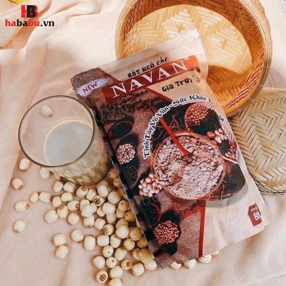 Bột ngũ cốc lợi sữa Navan 800gr chính hãng