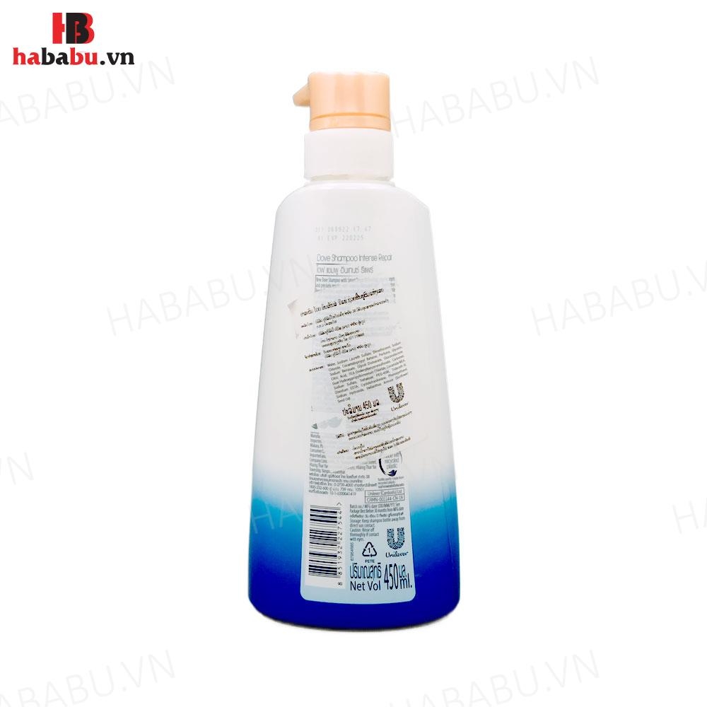 Dầu gội phục hồi tóc Dove Intense Repair Shampoo 450ml chính hãng