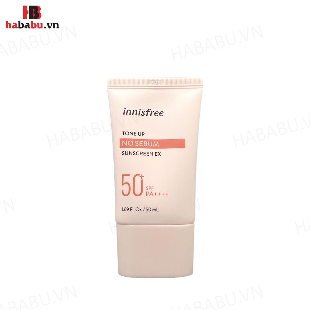 Kem chống nắng Innisfree Tone Up No Sebum SPF50+ 50ml chính hãng
