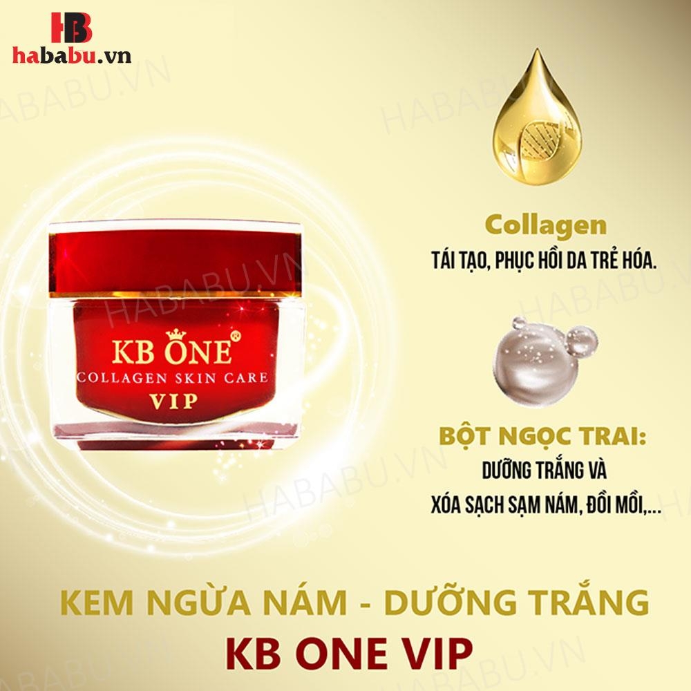 Kem dưỡng da KB One Collagen Skin Care Vip Đỏ 15gr chính hãng