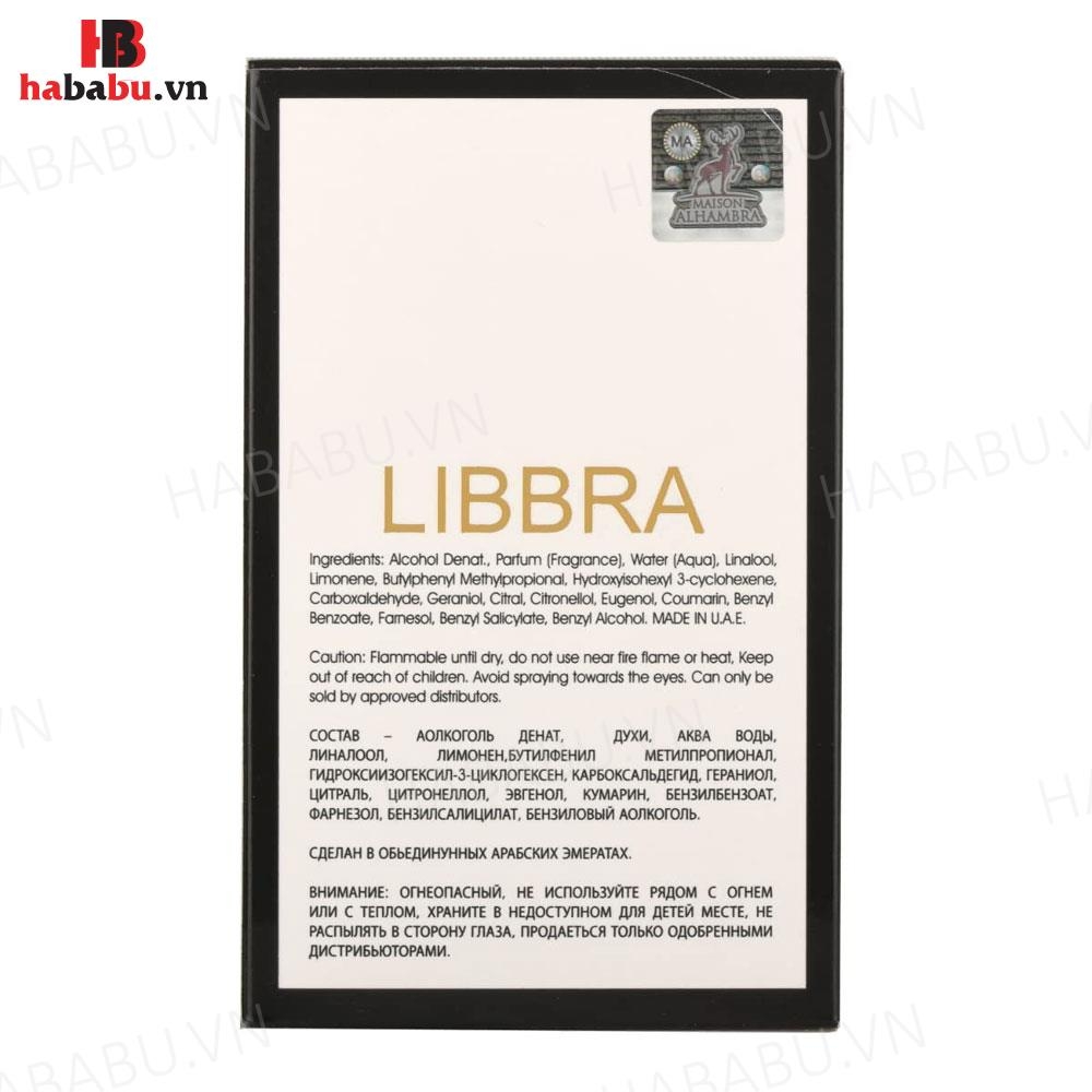 Nước hoa nữ Maison Alhambra Libbra EDP Perfume 100ml chính hãng