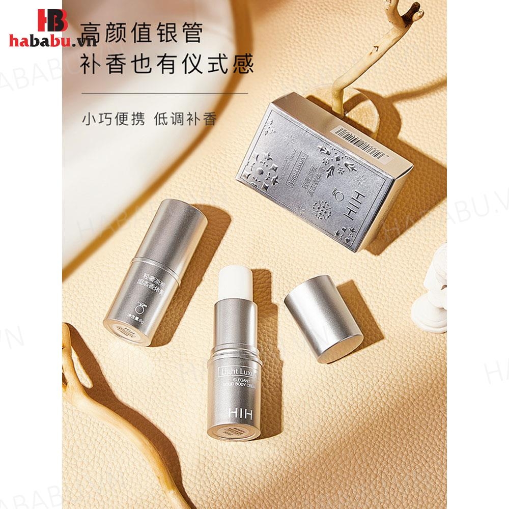 Nước hoa khô dạng sáp HIH Light Luxury Elegant Solid 8gr chính hãng