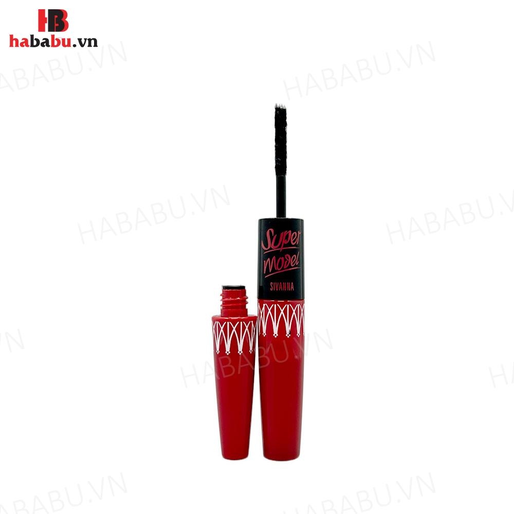 Mascara Sivanna Supermodel 5X Long Waterproof 6ml Chính Hãng