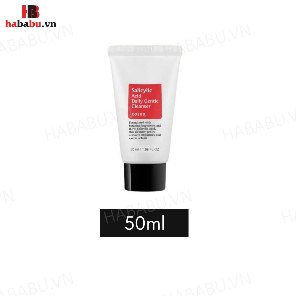 Sữa rửa mặt Cosrx Salicylic Acid Daily Gentle Cleanser 50ml chính hãng