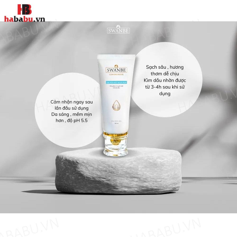 Gel rửa mặt ngăn ngừa mụn Swanbe Cleansing Face 100ml chính hãng