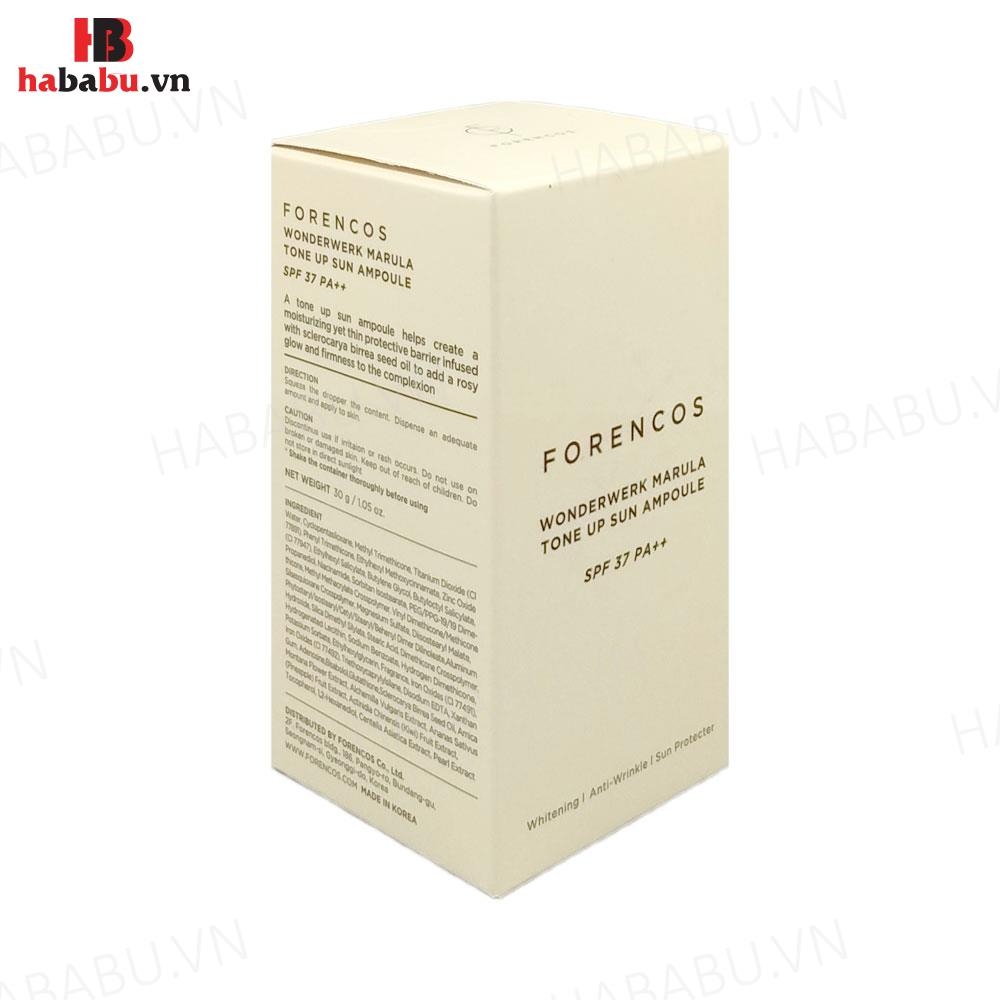 Tinh chất serum dưỡng da chống nắng Forencos 30ml chính hãng
