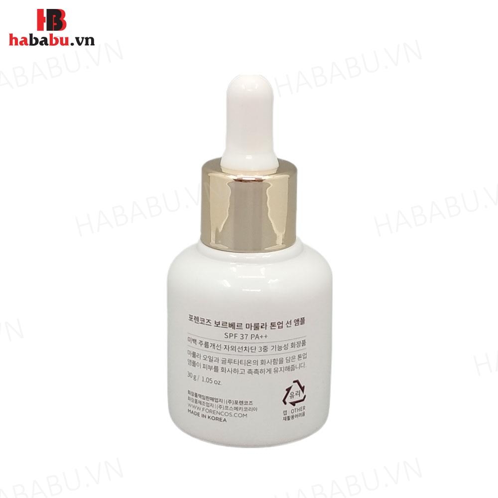 Tinh chất serum dưỡng da chống nắng Forencos 30ml chính hãng