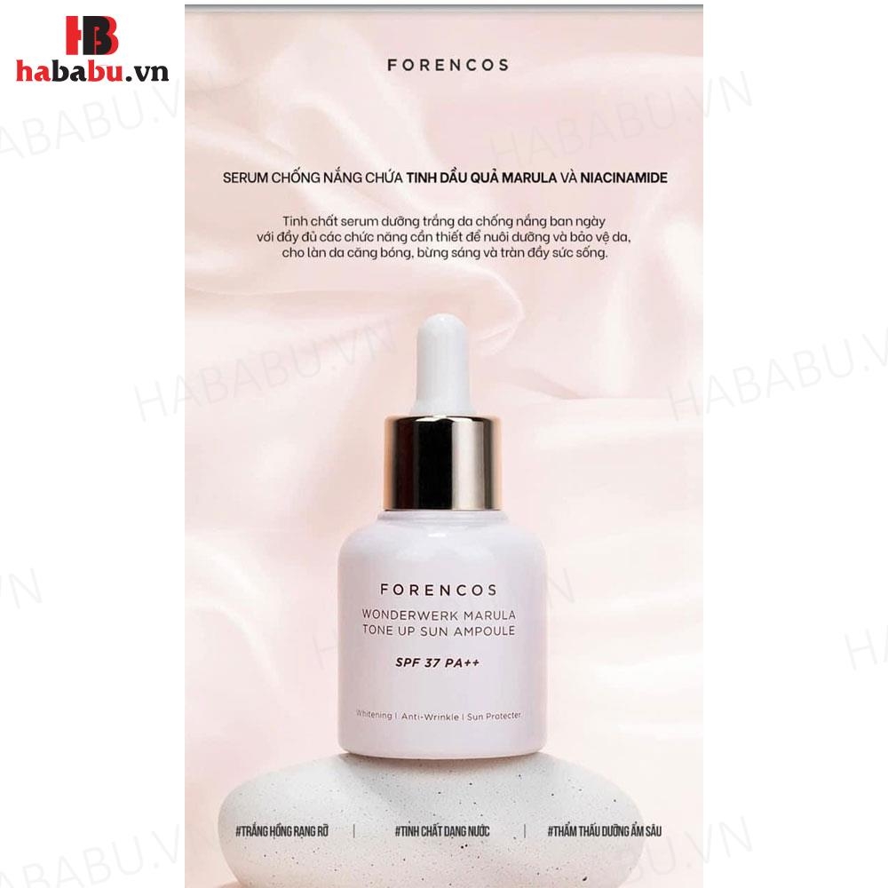 Tinh chất serum dưỡng da chống nắng Forencos 30ml chính hãng