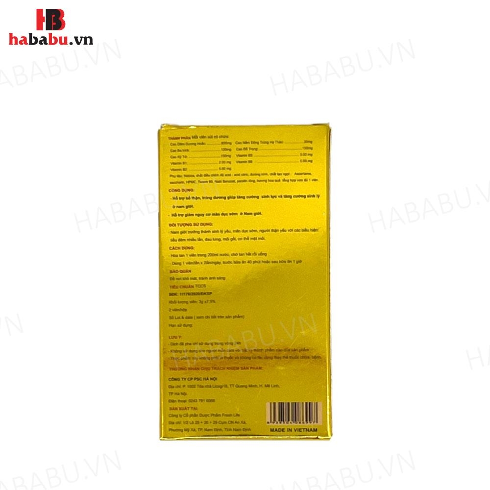 Tăng cường sinh lý Power X Dâm Dương Hoắc hộp 2 viên sủi cho nam chính hãng