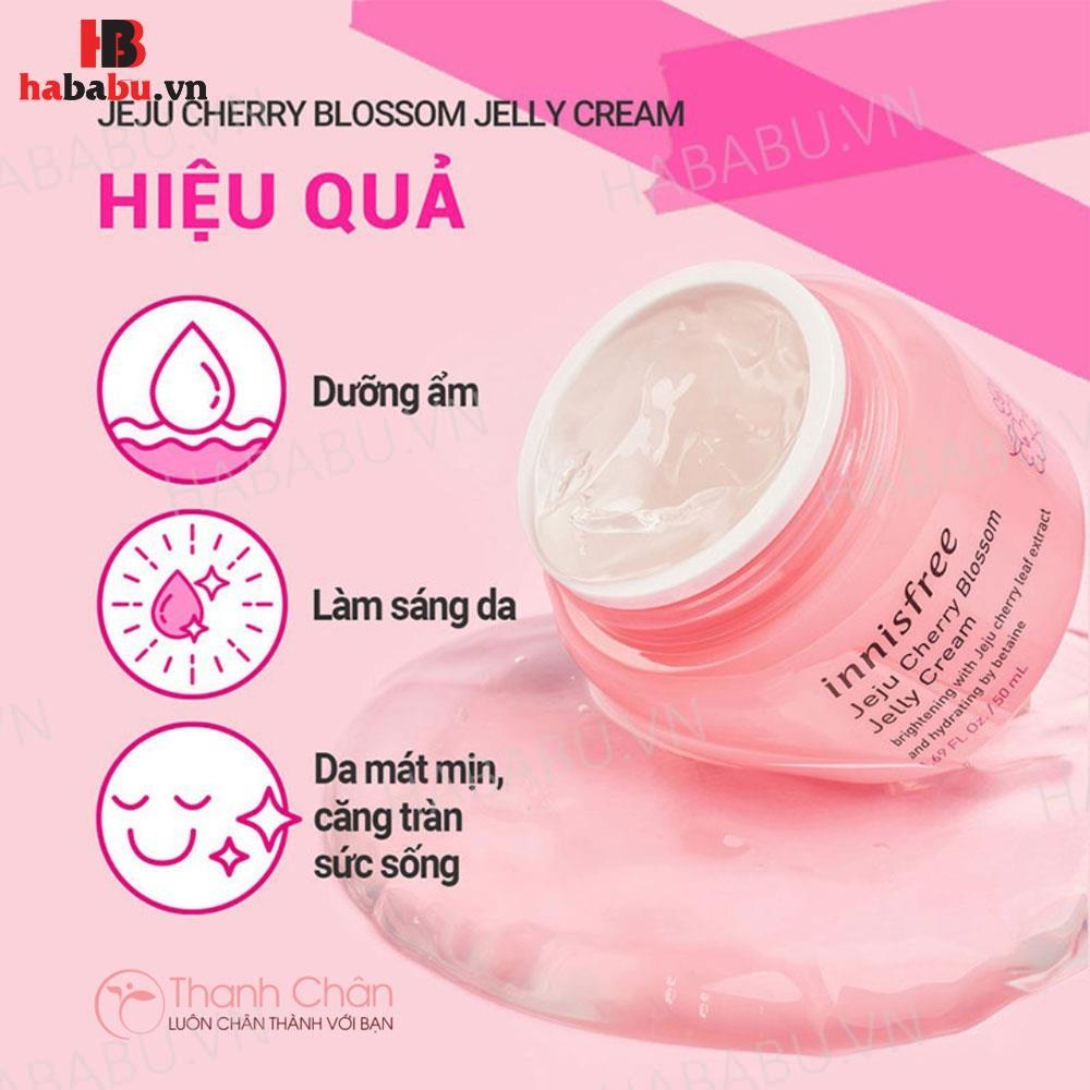 Kem Innisfree Jeju Cherry Blossom Jelly Cream 50ml chính hãng