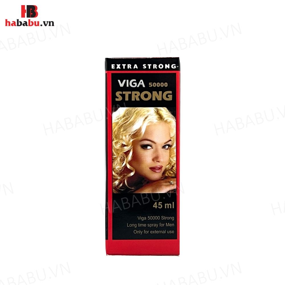 Xịt chống xuất tinh sớm Viga 50000 Strong 45ml chính hãng