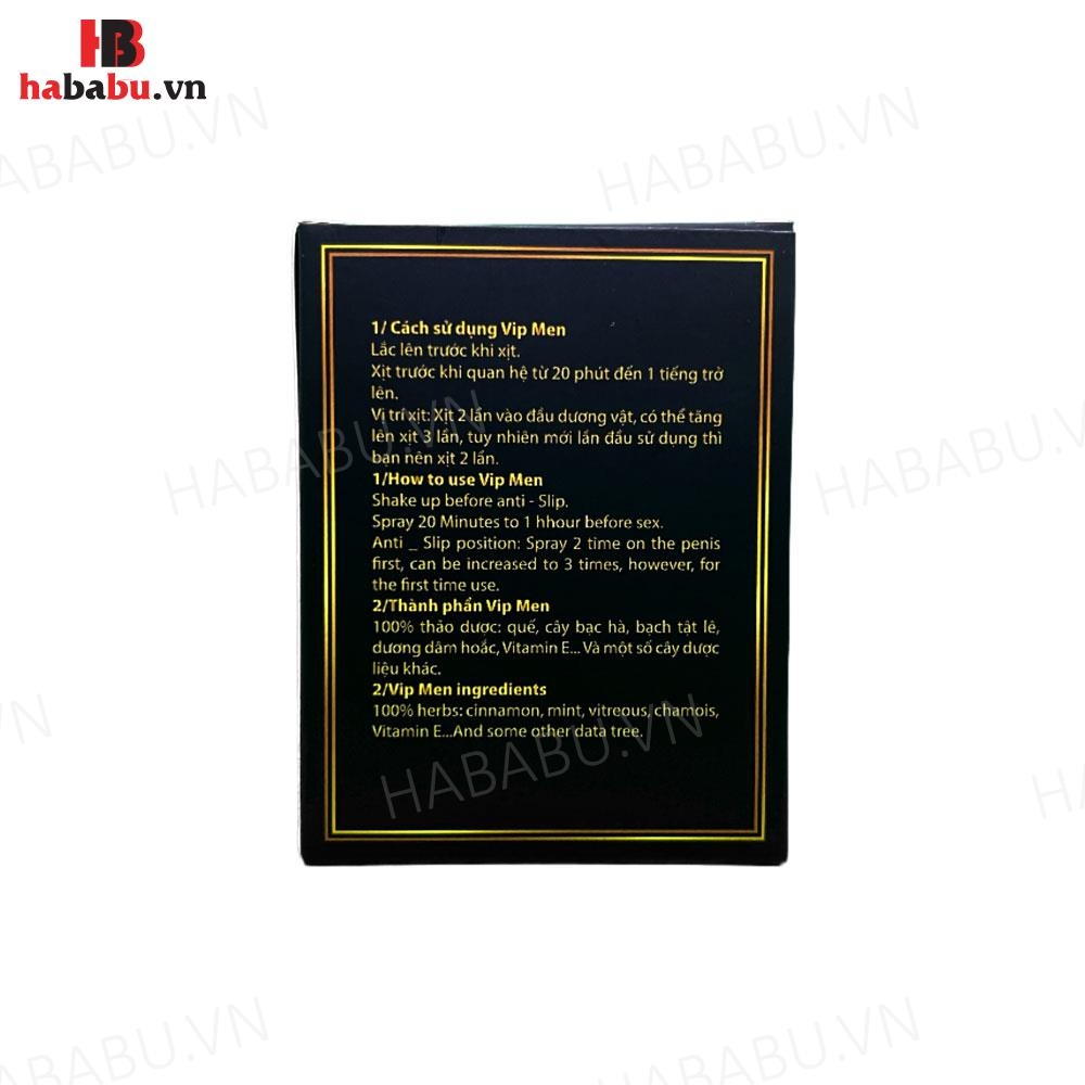 Xịt chống xuất tinh sớm Vip Men 10ml chính hãng