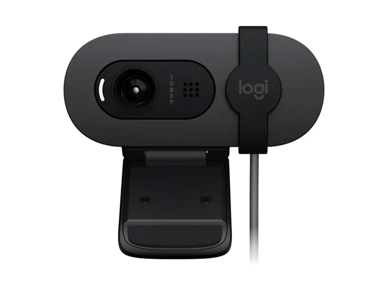 Webcam Logitech Brio 100 Full HD 1080p Than chì