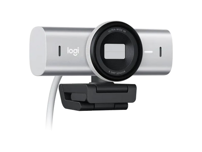 Webcam Logitech MX Brio 4K Ultra HD - màu xám nhạt