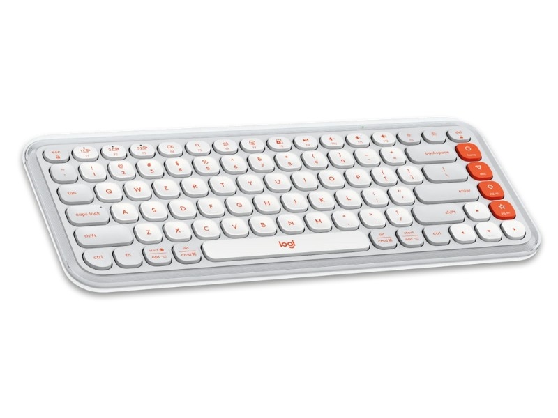 Bàn phím không dây Logitech POP ICON Keys màu trắng (OFF-WHITE)