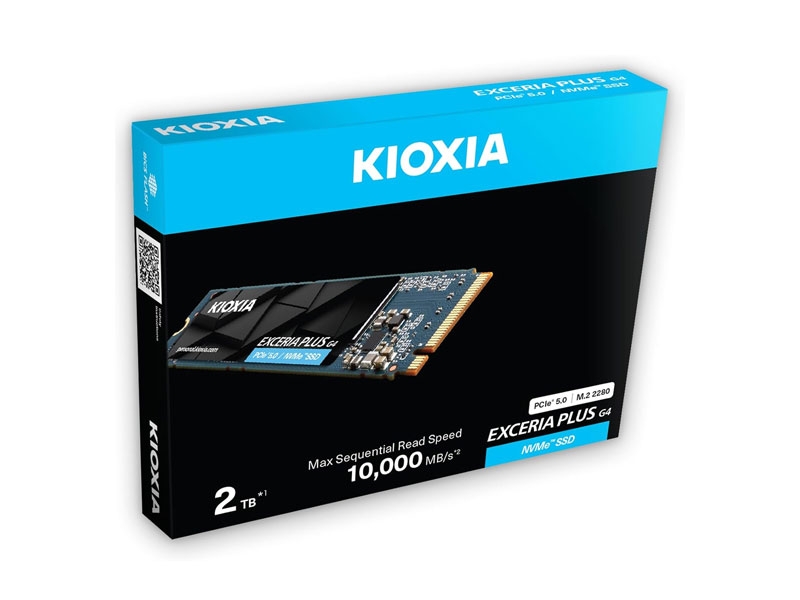 Ổ cứng SSD Kioxia Exceria PLUS G4 2TB NVME PCIe5x4 LVD10Z002TG8 tản (10000-8200MB/s)