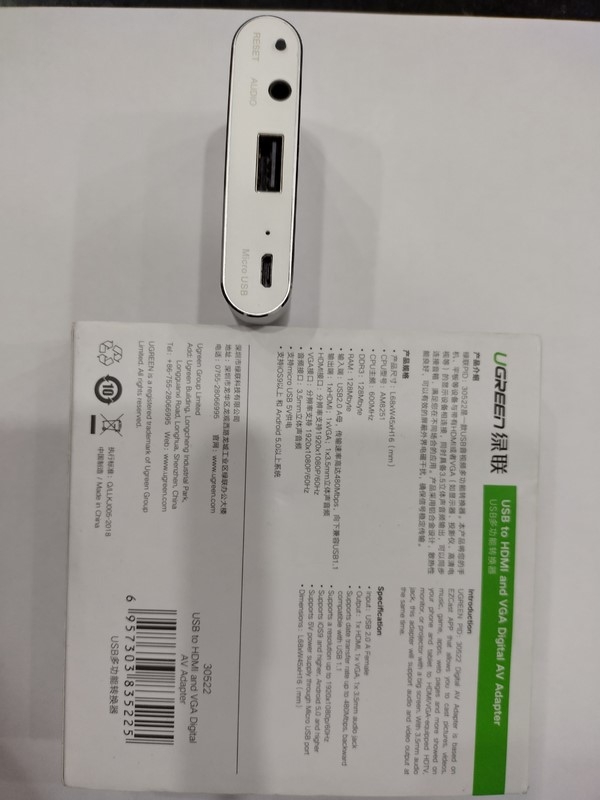 Bộ chuyển đổi cổng đa năng HDMI + VGA cho điện thoại, máy tính bảng chính hãng Ugreen 30522 cao cấp