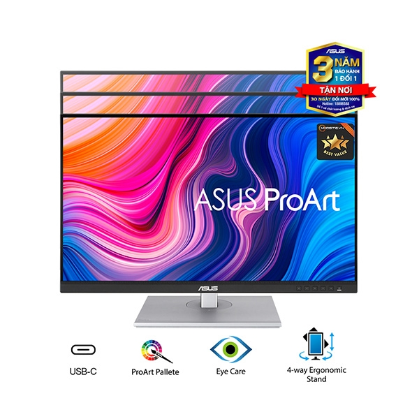 Màn hình đồ họa Asus ProArt PA279CV/J (27Inch/ 4K (3840 x 2160)/ 5ms/ 350cd/m2/ IPS/ Loa/USB-C)