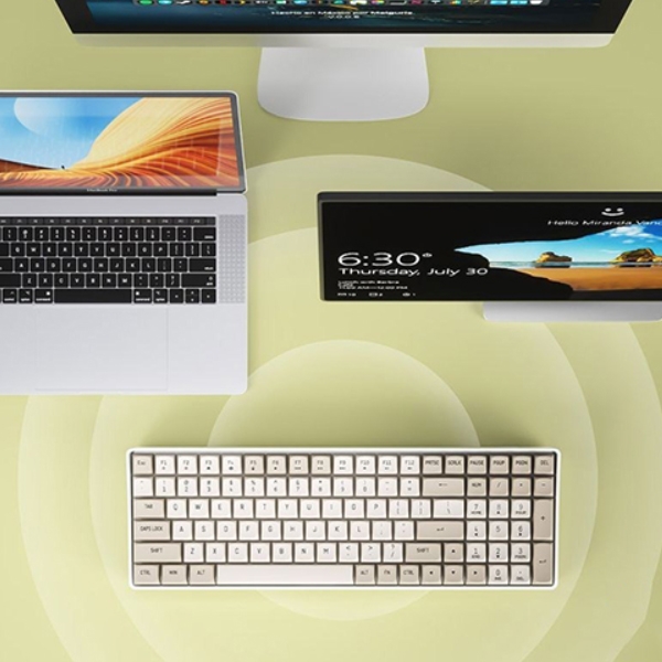 Bàn phím cơ không dây DarkFlash GD100 Milky Brown Yellow Axis switch (Bluetooth/Wireless)