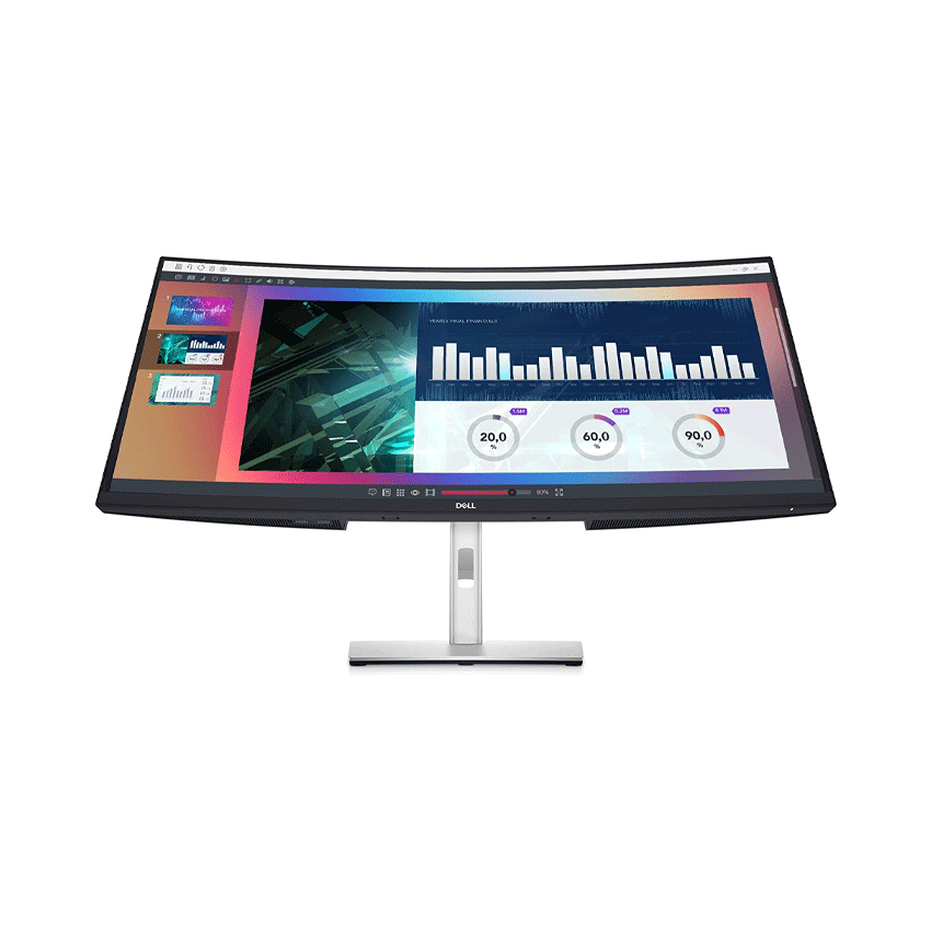 Màn hình Dell P3421W (34inch/WQHD/IPS/60hz/8ms/300nits/HDMI+DP+USB+USBC/Cong)